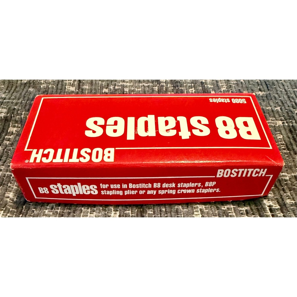 Bostitch B8 Staples 5000 Count 1/4 Inch Silver STCRP2115 Spring Crown - Picture 2 of 7